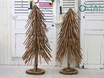 Cây thông Noel bằng cành cây củi tự nhiên cao 1m số 06